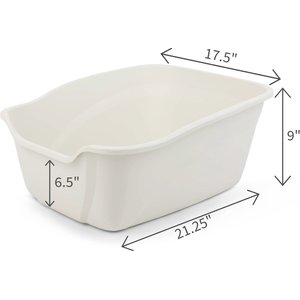 Van Ness High Sides Cat Litter Box, White, Giant