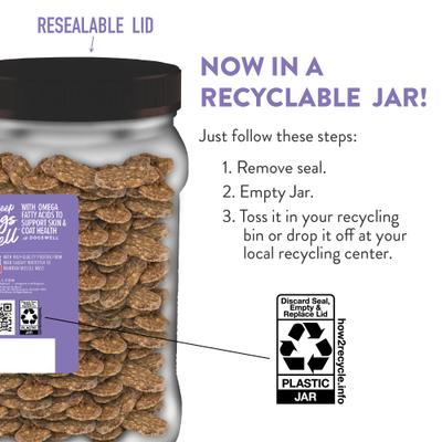 Show full view: Dogswell Skin & Coat Whitefish Recipe Grain-Free Mini Jerky Dog Treats, 13-oz jar slide 7 of 11