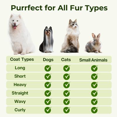 Show full view: Pecute Shedding Massaging Grooming Dog & Cat Steam Brush, Green slide 8 of 9