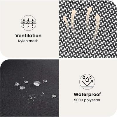 Show full view: Pecute Indoor & Outdoor Light Weight Dog Carrier with Curtain, Grey slide 8 of 9