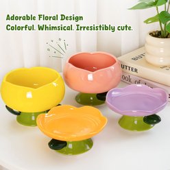 Happy & Polly Flower Shaped Cat Plate slide 2 of 9