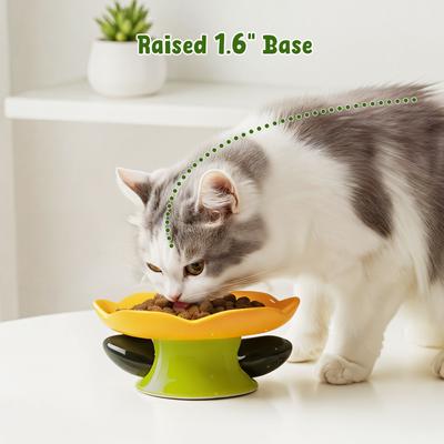 Show full view: Happy & Polly Flower Shaped Cat Plate slide 8 of 9