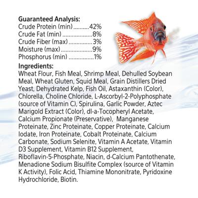 Show full view: Aqueon Cichlid Pellets Color Enhancing Fish Food, 4.5-oz bag slide 2 of 8