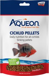 Aqueon Cichlid Pellet Food, Medium, 7.5-oz bag slide 1 of 4
