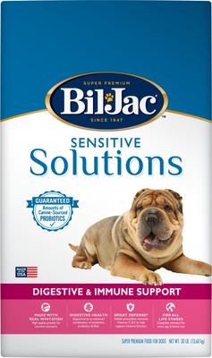 Show full view: Bil-Jac Sensitive Solutions Digestive & Immune Support Dry Dog Food, 30-lb bag slide 3 of 11