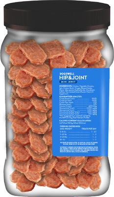 Show full view: Dogswell Hip & Joint Mini Jerky Chicken Recipe Grain-Free Dog Treats, 14-oz jar slide 3 of 12