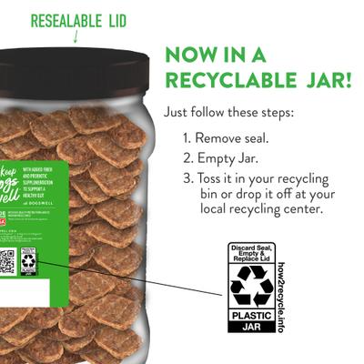 Show full view: Dogswell Gut Health Mini Jerky Lamb Recipe Grain-Free Dog Treats, 16-oz jar slide 7 of 12