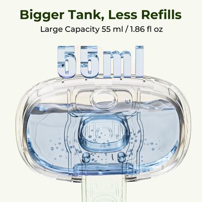 Show full view: Pecute Shedding Massaging Grooming Dog & Cat Steam Brush, Green slide 5 of 9