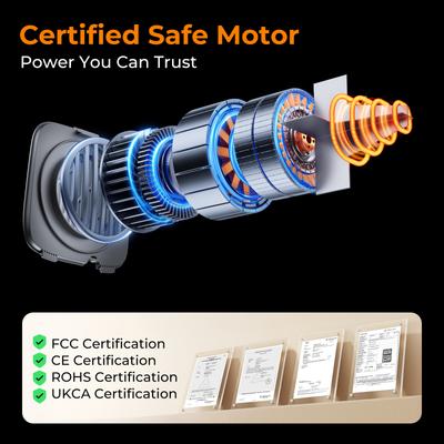 Show full view: Pecute 4 Nozzle High-Velocity Adjustable Spped & Temp Dog Hair Dryer, White slide 9 of 9