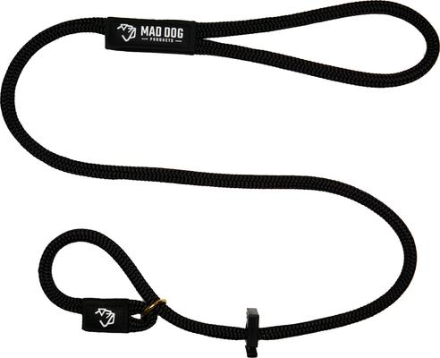 MAD DOG PRODUCTS Premium Rope Long Line Nylon Slip Lead Dog Leash, Black,  30-ft long, 3/8-in wide - Chewy.com