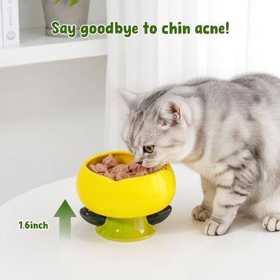 Show full view: Happy & Polly Flower Shaped Cat Bowl slide 7 of 9