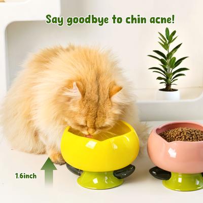 Show full view: Happy & Polly Flower Shaped Cat Bowl slide 6 of 9