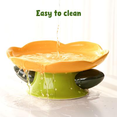 Show full view: Happy & Polly Flower Shaped Cat Plate slide 7 of 9