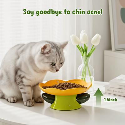 Show full view: Happy & Polly Flower Shaped Cat Plate slide 6 of 9