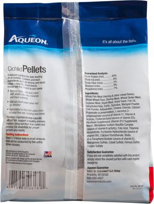 Show full view: Aqueon Cichlid Pellet Food, Medium, 25-oz bag slide 2 of 7