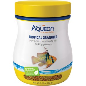 Aqueon Tropical Granules Fish Food, 3.25-oz jar