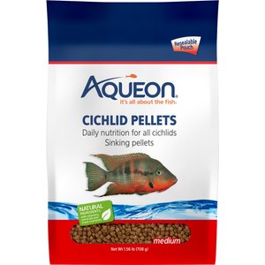 Aqueon Cichlid Pellet Food, Medium, 25-oz bag