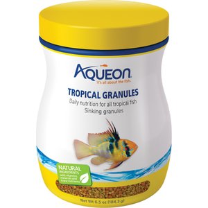 Aqueon Tropical Granules Fish Food, 6.5-oz jar