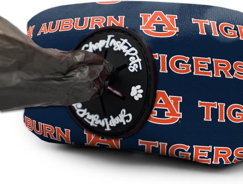 Show full view: ShopInstaPets Auburn Tigers Dog Poop Bag Holder, Blue slide 3 of 3
