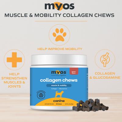 Show full view: MYOS Muscle & Mobility Collagen Chews Dog Supplement, 180-g slide 5 of 11