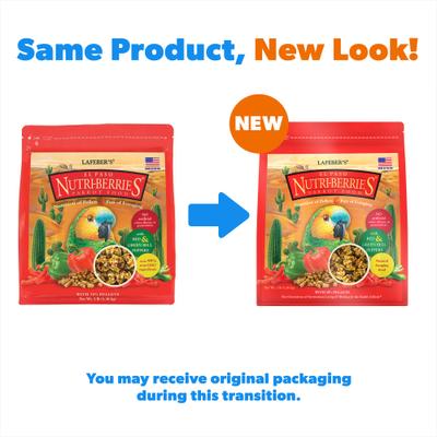 Show full view: Lafeber El Paso Nutri-Berries Parrot Food, 3-lb bag slide 2 of 9