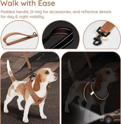 Show full view: Bella & Pal OxyMesh Velcro Step-in Harness & Leash Set, Mocha Brown, XX-Small slide 5 of 7