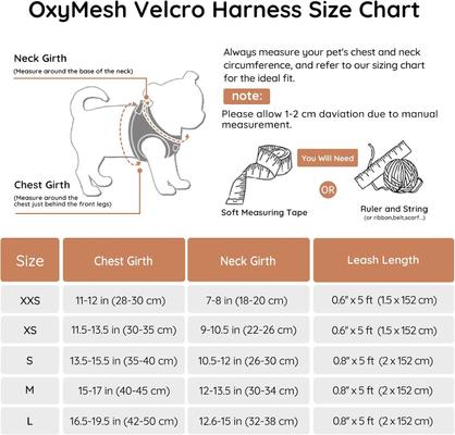 Show full view: Bella & Pal OxyMesh Velcro Step-in Harness & Leash Set, Mocha Brown, XX-Small slide 2 of 7