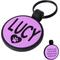 Show in main carousel: GoTags Round Silent Silicone Personalized Dog ID Tag, Purple slide 1 of 6