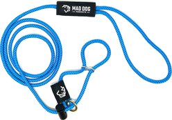 Mad Dog Products Premium Rope Easy Leader Nylon Slip Lead Dog Leash, Royal Blue, 6-ft long, 1/4-in wide