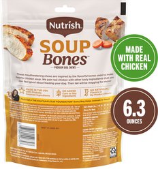 Rachael Ray Nutrish Soup Bones Premium Chicken & Veggies Flavor Dog Chews, 6.3-oz bag slide 2 of 8