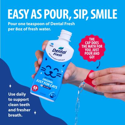 Show full view: Dental Fresh Original Formula Cat Dental Water Additive, 8-fl oz bottle slide 4 of 12