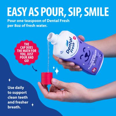 Show full view: Dental Fresh Advanced Plaque & Tartar Dog & Cat Dental Water Additive, 32-fl oz bottle slide 6 of 12