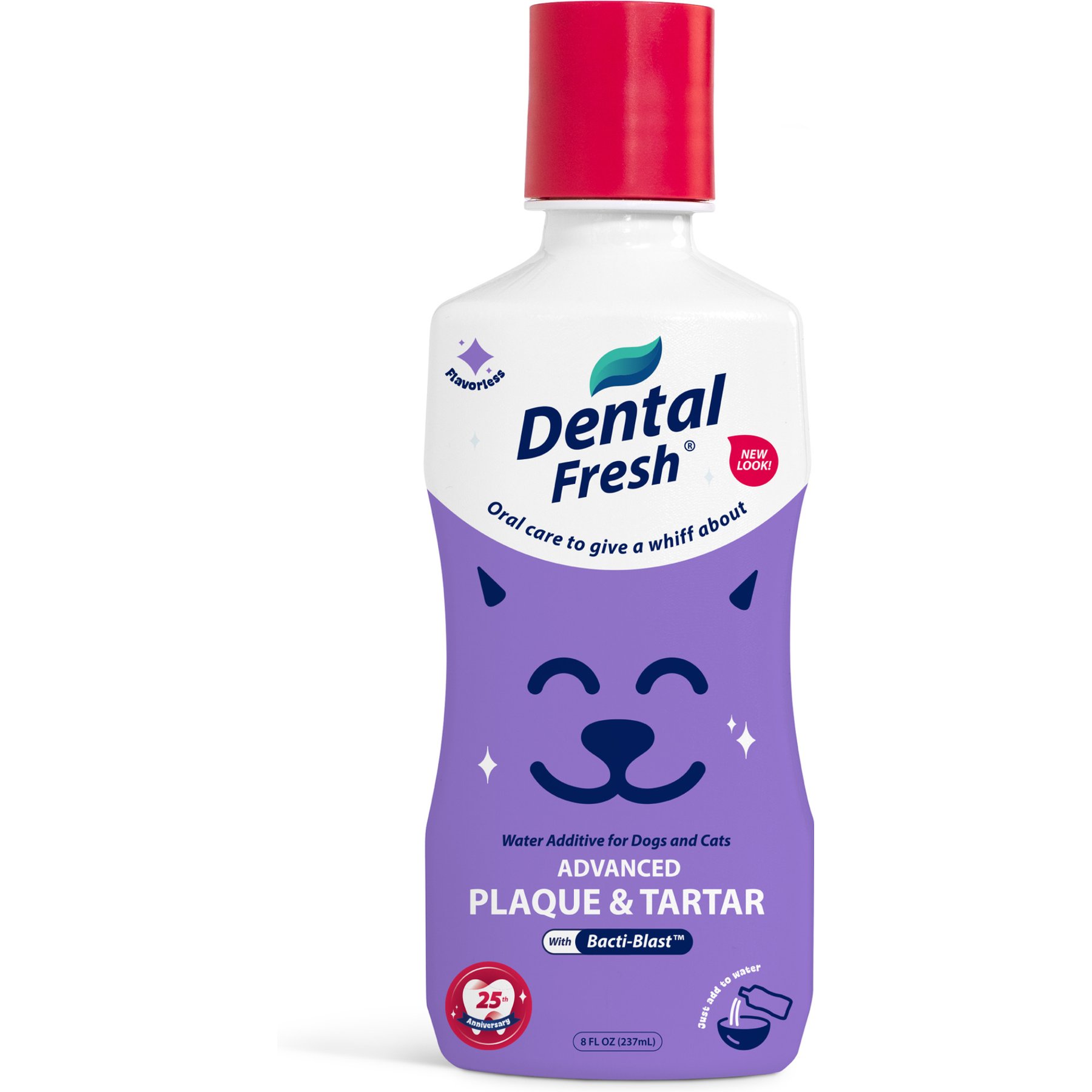 Dental Fresh Advanced Plaque & Tartar Dog & Cat Dental Water Additive, 8-fl oz bottle