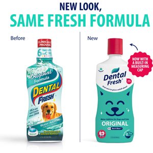 Dental Fresh Original Formula Dog & Cat Dental Water Additive, 32-fl oz bottle