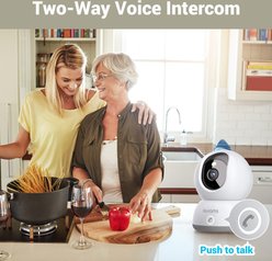 blurams 8MP 4K Ultra HD Indoor Color Night Vision Pet Tracking Camera, White slide 2 of 6