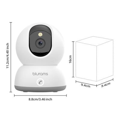Show full view: blurams 8MP 4K Ultra HD Indoor Color Night Vision Pet Tracking Camera, White slide 2 of 6