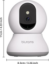 blurams 2K Indoor Motion Tracking Night Vision Security Pet Camera, White slide 2 of 9