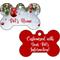 Show in main carousel: ShopInstaPets Christmas Jingle Bells 2 Sided Customized Dog ID Tag, Red slide 1 of 5