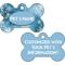 Show in main carousel: ShopInstaPets Christmas Snowflakes 2 Sided Customized Dog ID Tag, Blue slide 1 of 4