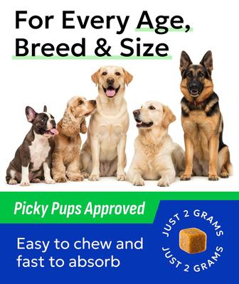 Show full view: Bark&Spark Advanced Omega-3 with Collagen & Salmon Oil Hip, Joint, Skin & Coat Chew Supplement for Dogs, 180 count slide 9 of 10