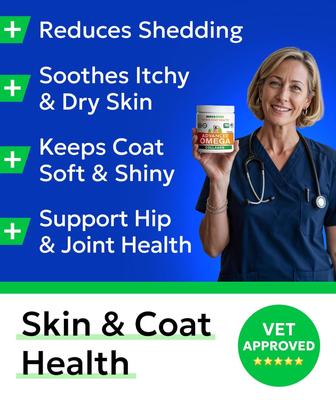 Show full view: Bark&Spark Advanced Omega-3 with Collagen & Salmon Oil Hip, Joint, Skin & Coat Chew Supplement for Dogs, 180 count slide 4 of 10