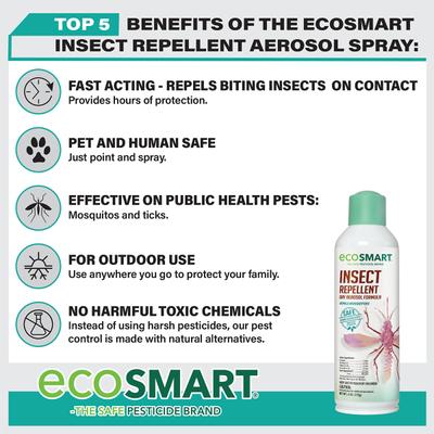 Show full view: EcoSMART Insect Repellent Aerosol, 6-fl oz bottle slide 4 of 9