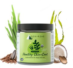 kin+kind Organic Healthy Skin & Coat Dog & Cat Supplement, 8-oz bottle