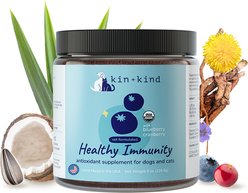 kin+kind Organic Healthy Immunity Dog & Cat Supplement, 8-oz jar