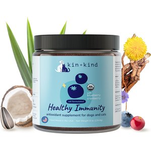 kin+kind Organic Healthy Immunity Dog & Cat Supplement, 8-oz jar