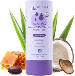 kin+kind Nose+Paw Dog & Cat Moisturizer, 1.76-oz tub