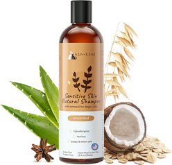 kin+kind Natural Oatmeal Dog & Cat Shampoo, 12-fl oz bottle