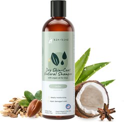 kin+kind Argan Repair Dry Skin Dog Shampoo, 12-fl oz bottle