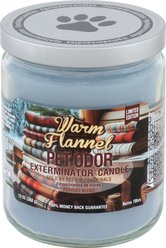 Pet Odor Exterminator Warm Flannel Deodorizer Candle, 13-oz