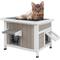 Show in main carousel: Petscosset Outdoor Cat House with Openable Roof, Gray, 22.4 x 18.4 x 17.5-in slide 1 of 8